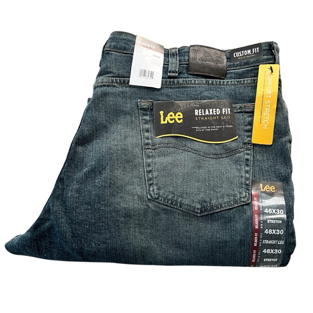 Lee Men's Relaxed Fit Straight Leg Jeans 46 x 30
